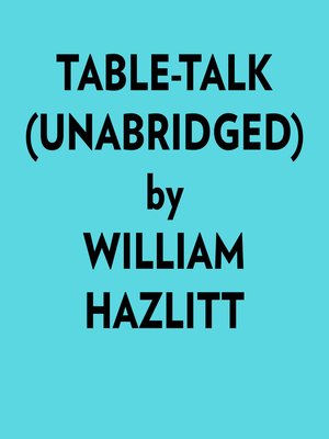 cover image of Tabletalk (Unabridged)